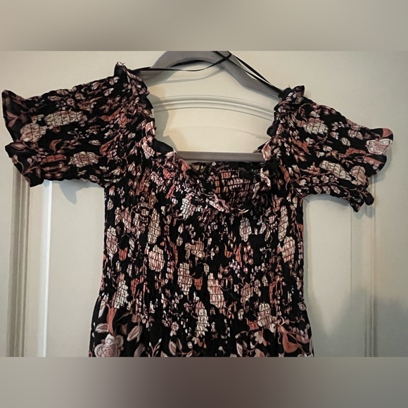 New! Francesca’s Mi Ami Floral Off-Shoulder Maxi Dress women’s size small - Picture 8 of 16